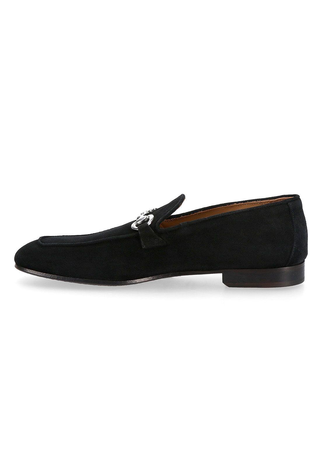 Mocasines Casual Italianos Proceno Moc Toe Bit Loafer Negro-1