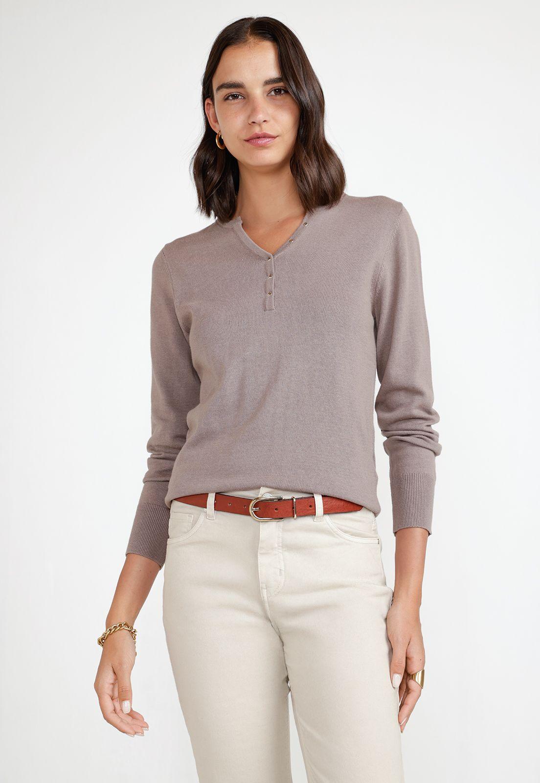 Tejido Mujer Bela Marrón-0