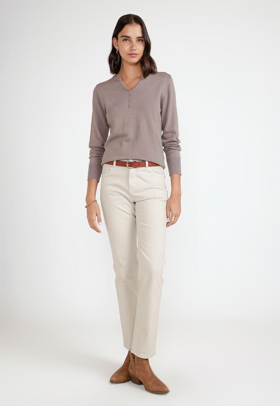 Tejido Mujer Bela Marrón-3