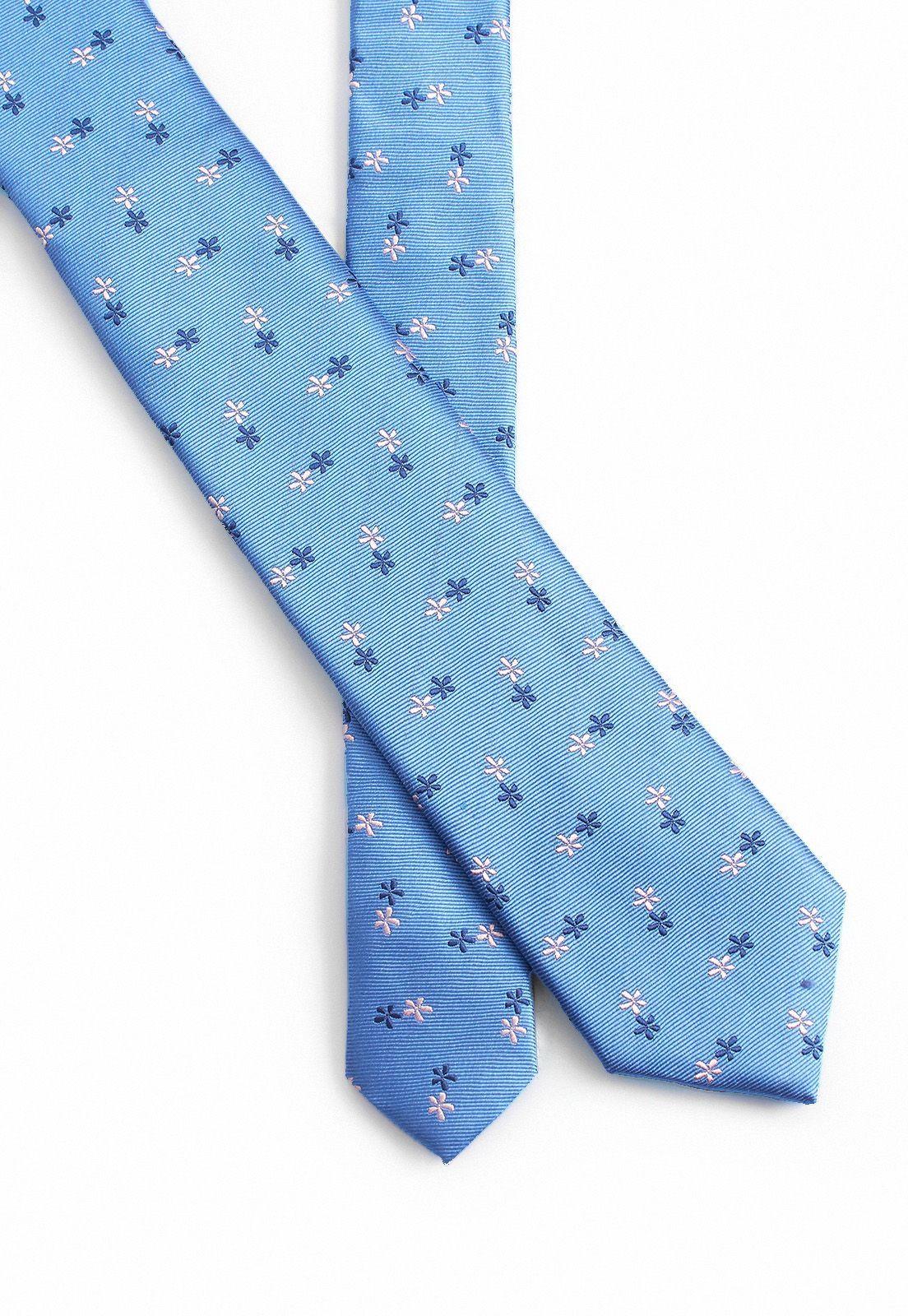 Corbata Seda Celeste Resist Spill-1