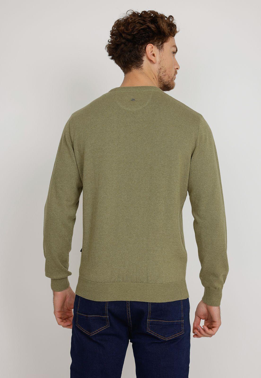 Sweater  hombre Casual Slim Fit Pascual Algodón Verde -1