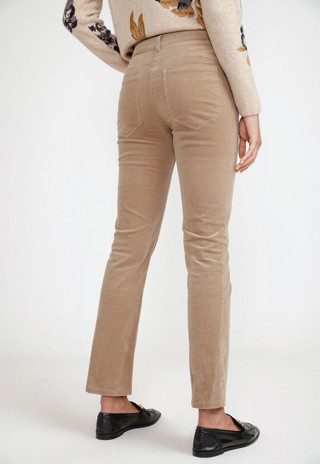 Pantalón Mujer Helea Cotelé Camel-1