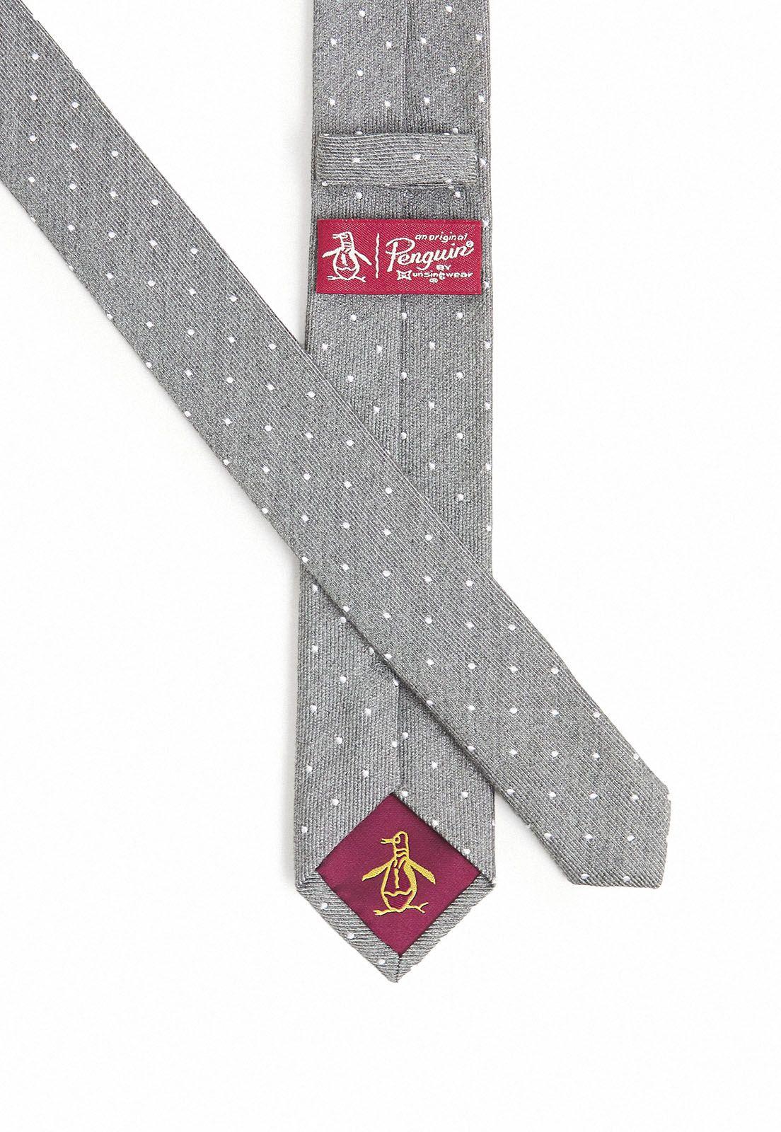 Corbata De Hombre Puntos Gris-2