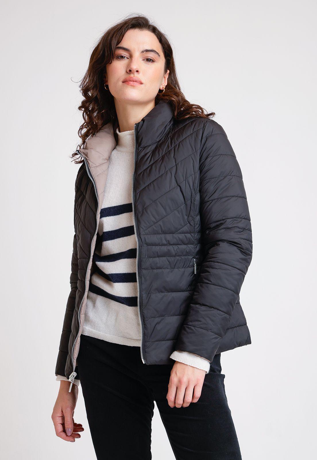 Parka Reversible De Mujer Erin Color Negro-1
