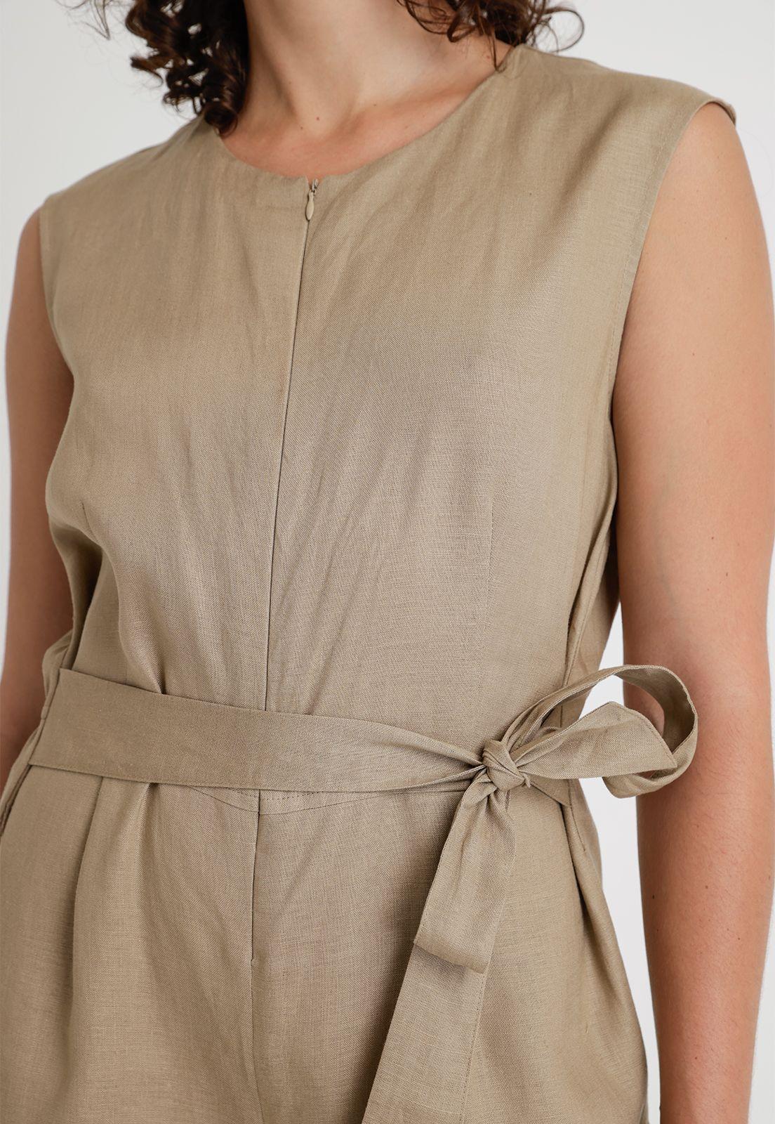 Enterito De Mujer Modelo Rodas Color Taupe-2