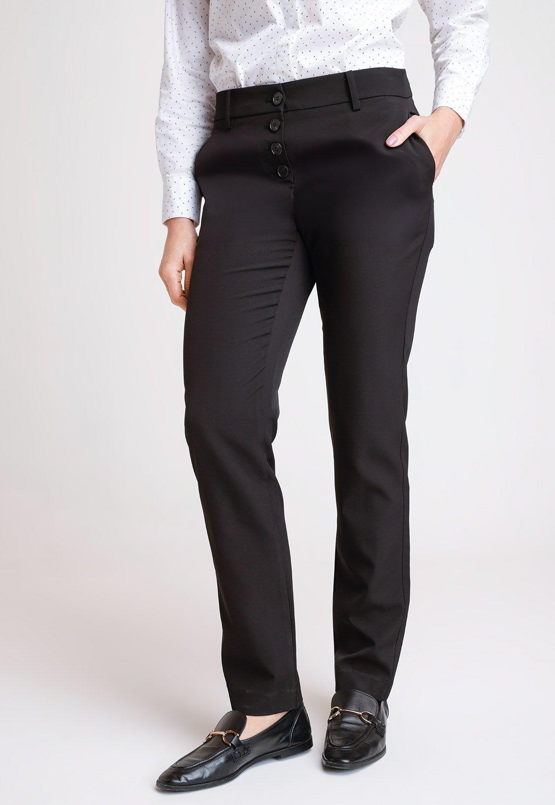 Pantalón De Mujer Modelo Gardenia Color Negro-0