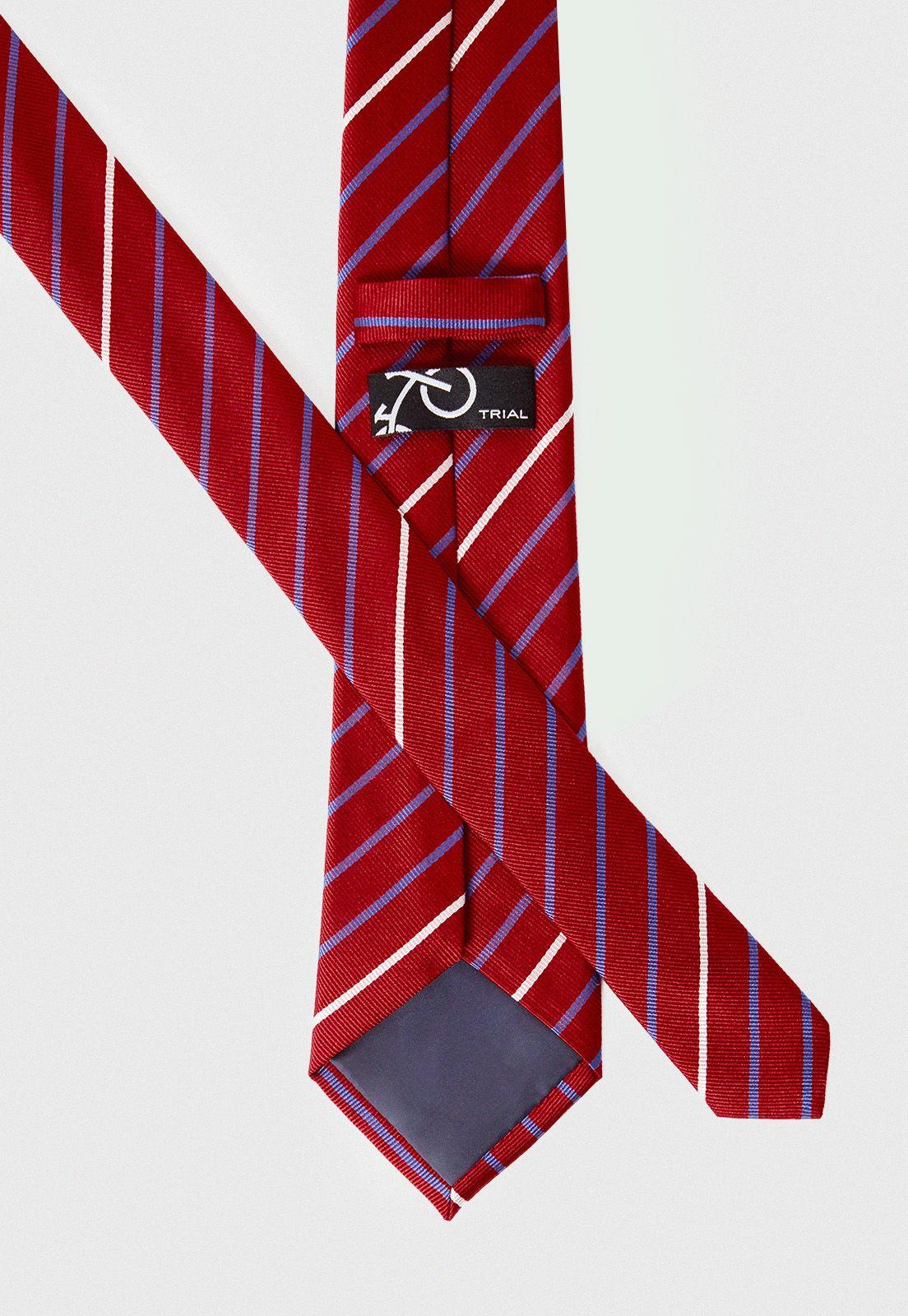 Corbata hombre Formal Executive Seda Rojo -2