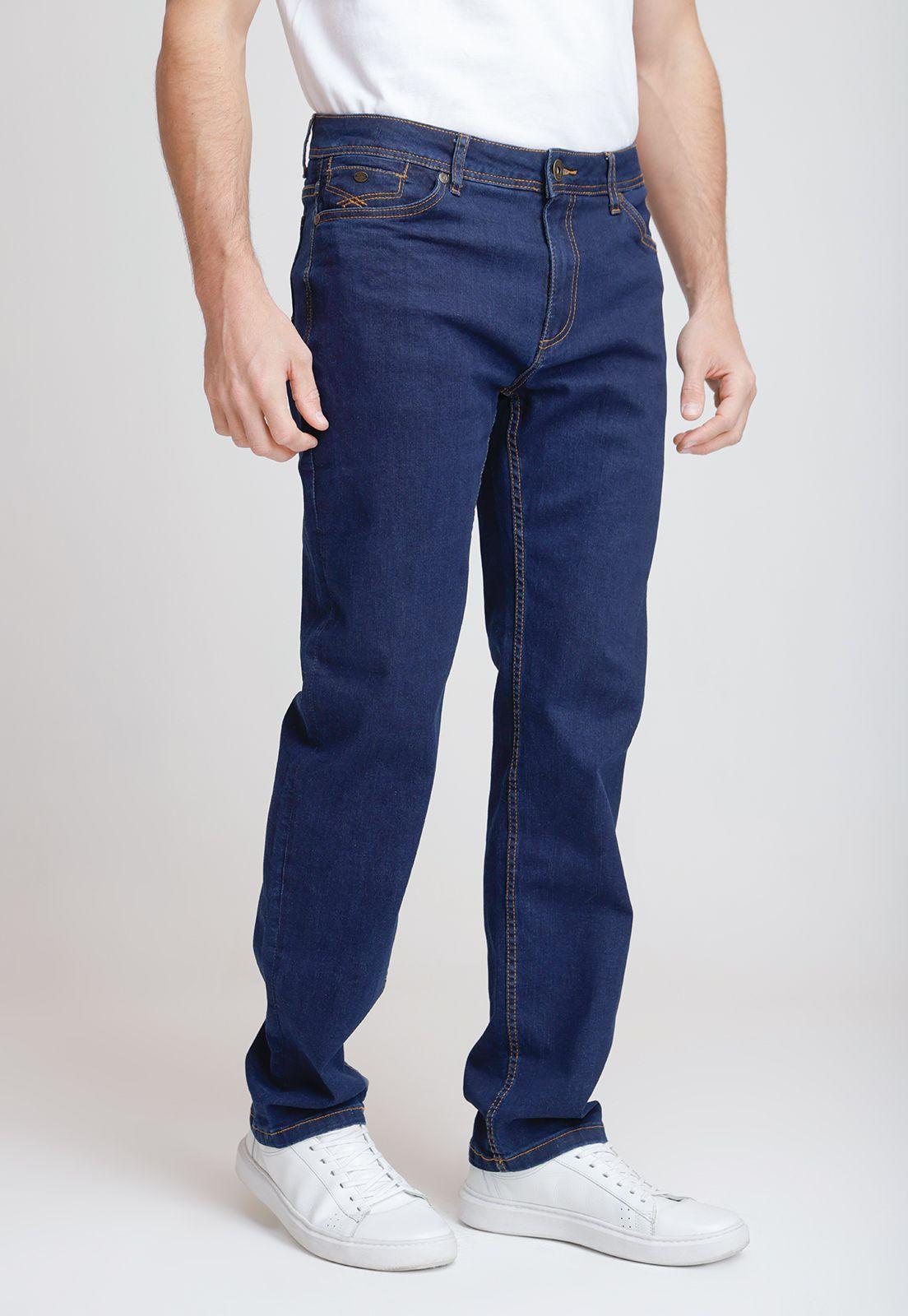Jeans Hombre Regular Nadal Algodón Azul Medio-0