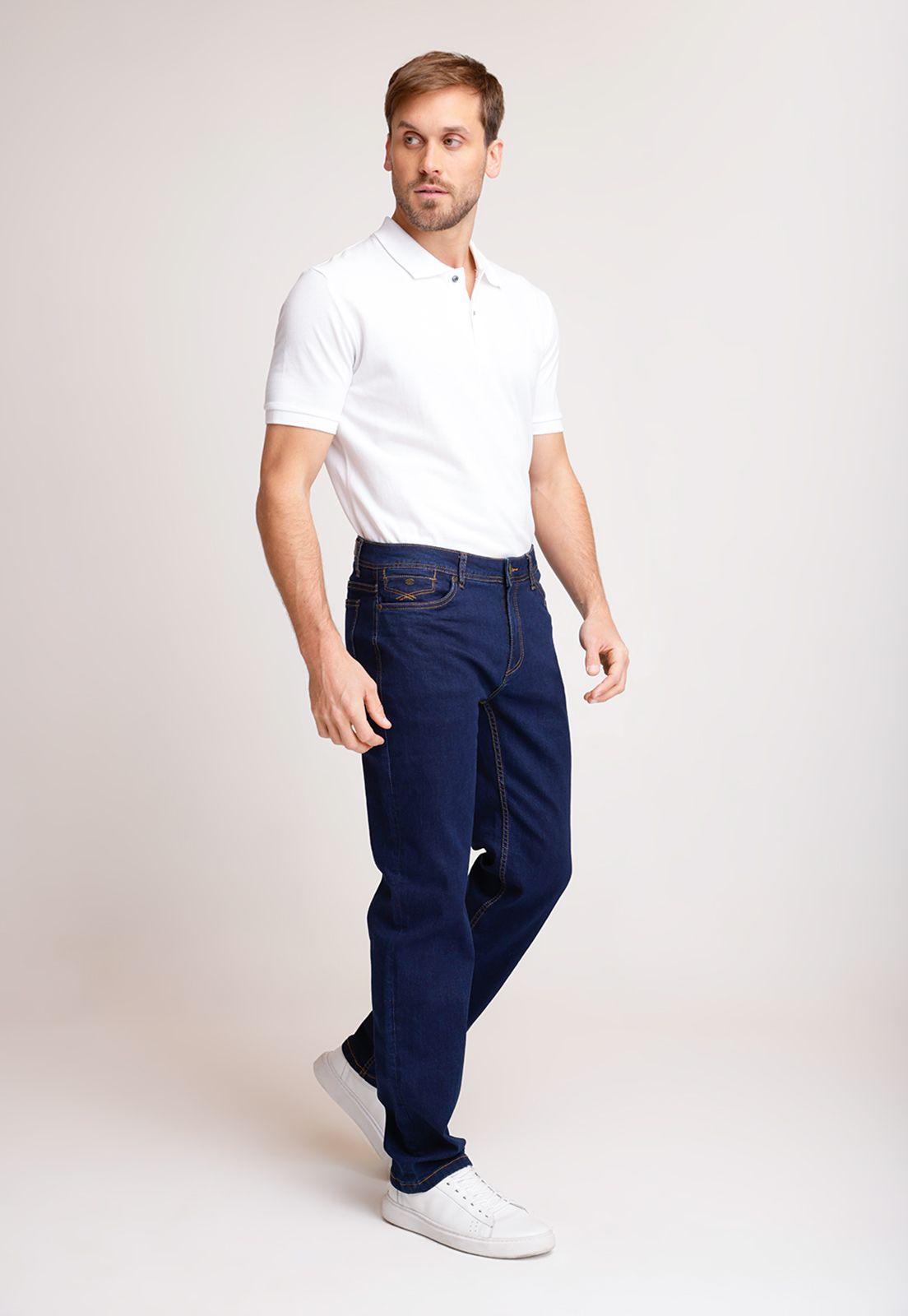 Jeans Hombre Regular Nadal Algodón Azul Medio-3