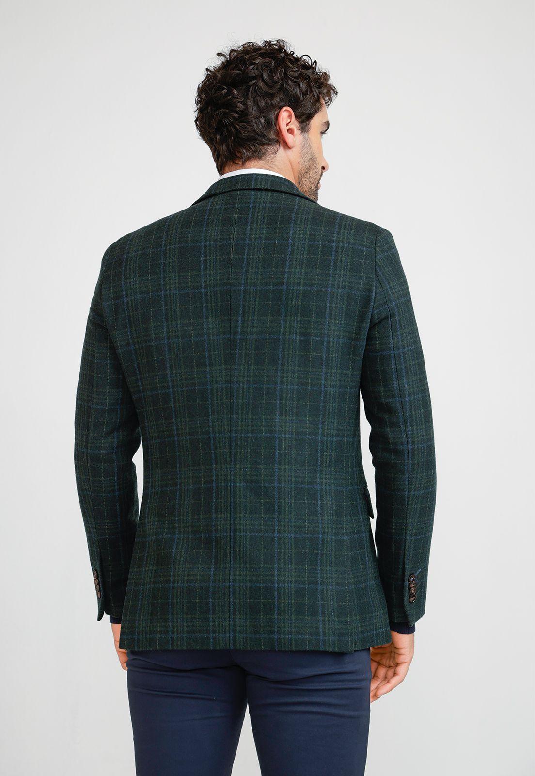 Chaqueta Casual Lana Verde-1