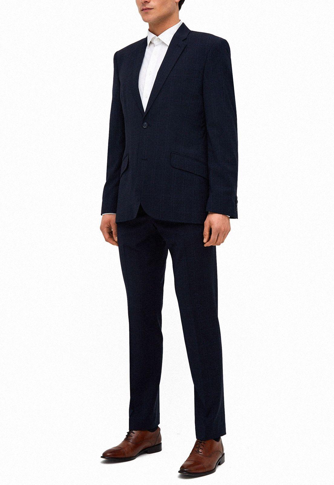 Pantalón Suit Separates Cuadros Navy-3