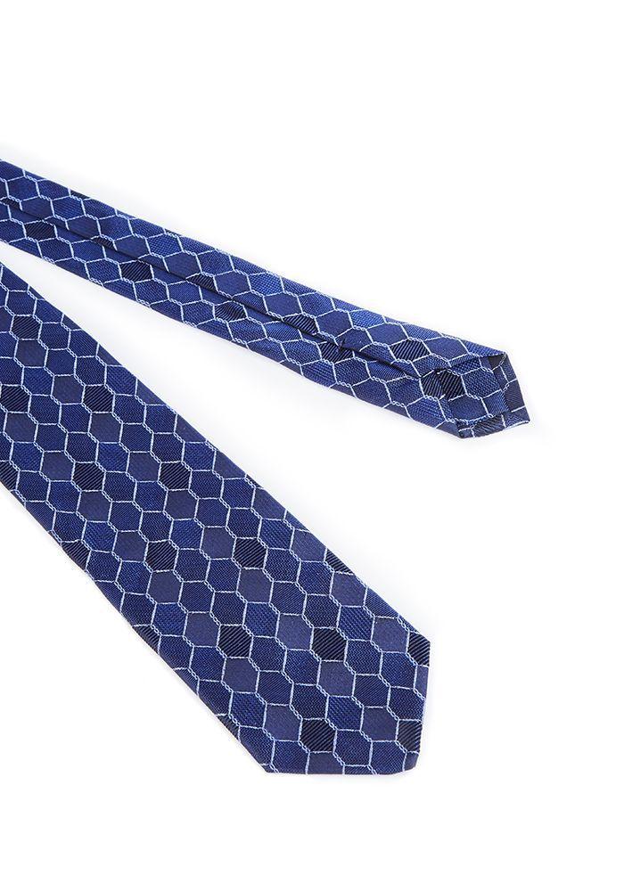 Corbata Classic Microdiseño Azul-1