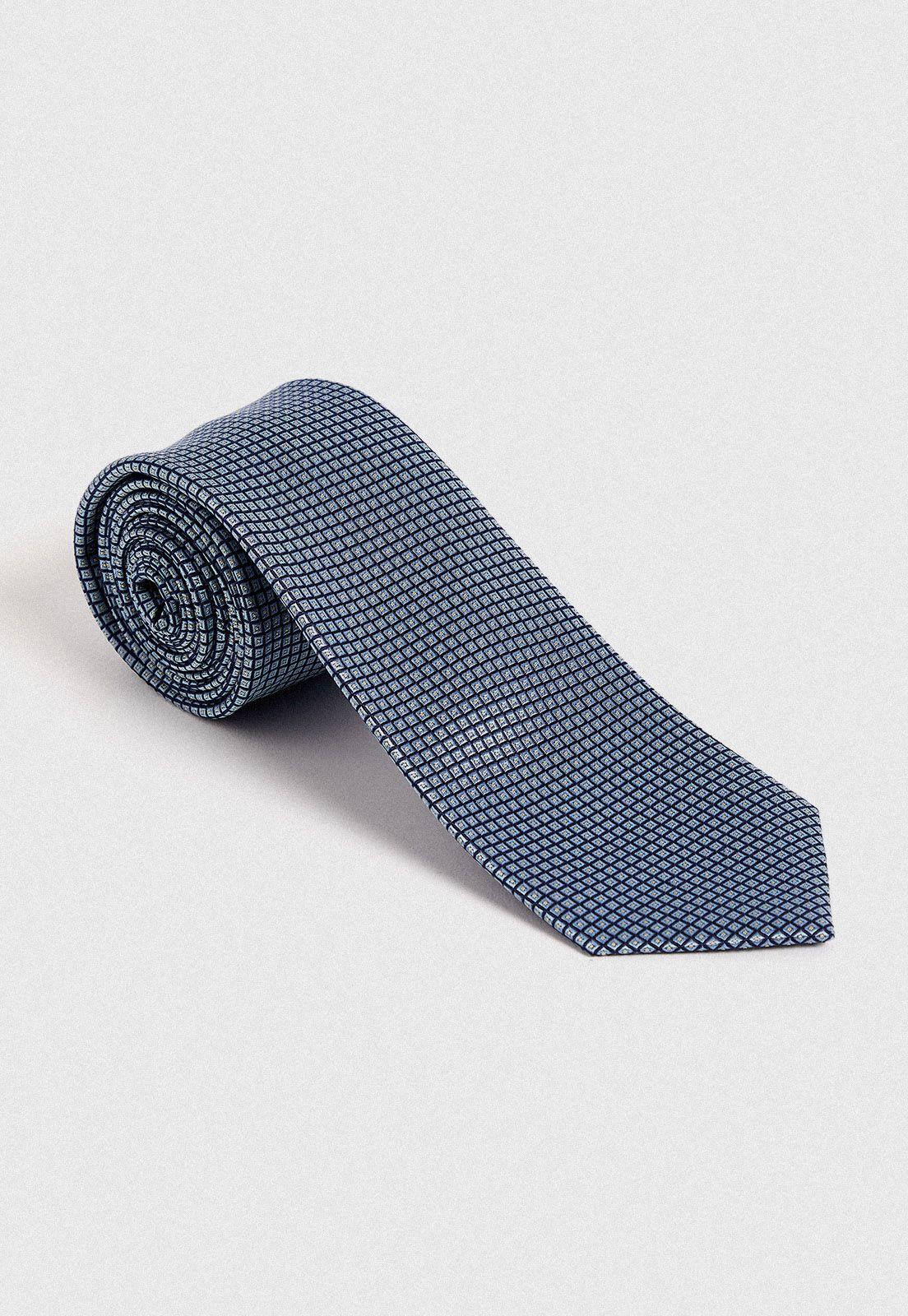 Corbata hombre Formal Executive Seda Celeste -0