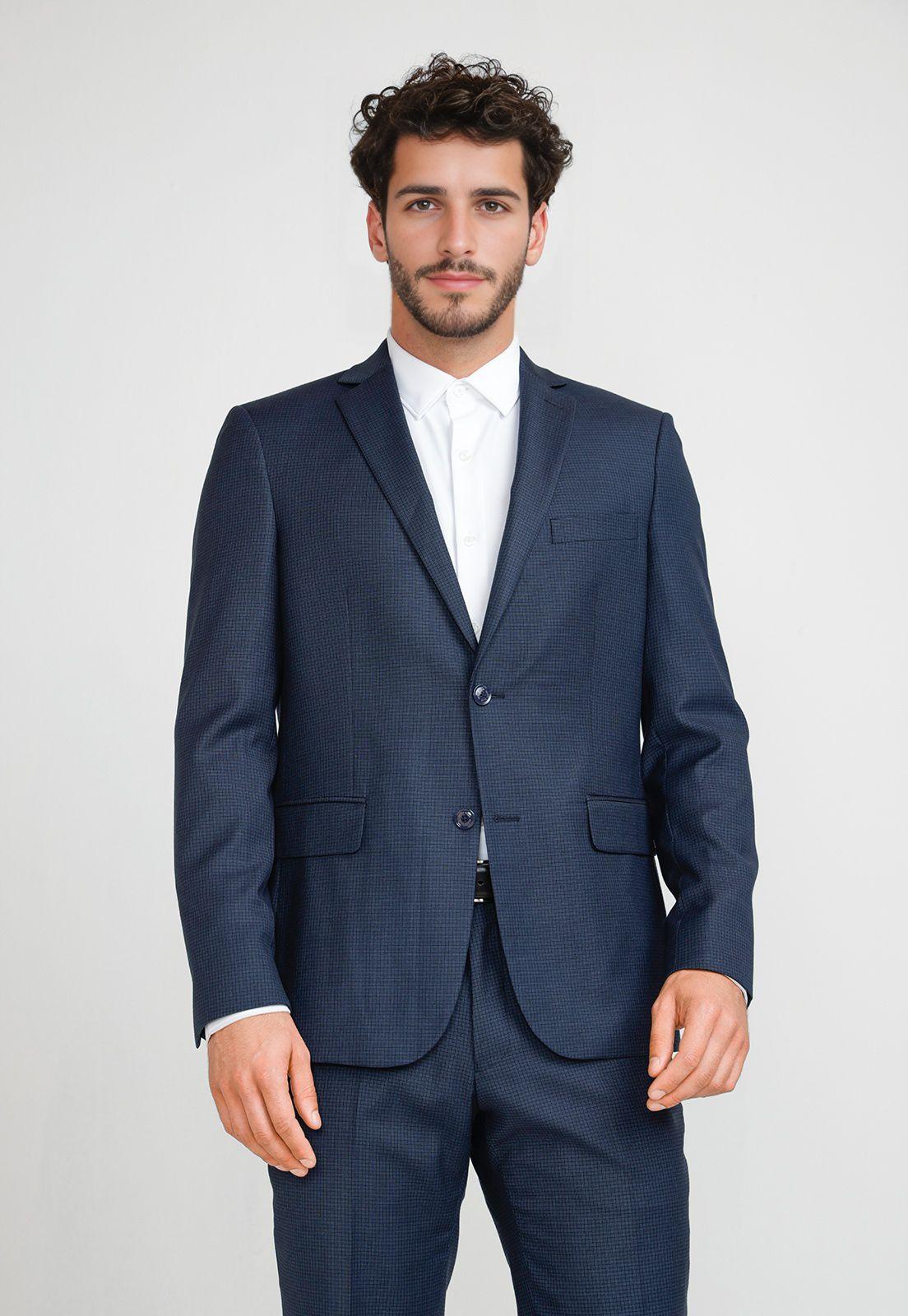 Chaqueta Hombre Traje Suit Separates Washable Navy-0