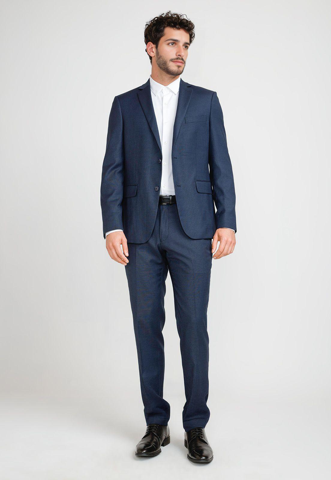 Chaqueta Hombre Traje Suit Separates Washable Navy-3