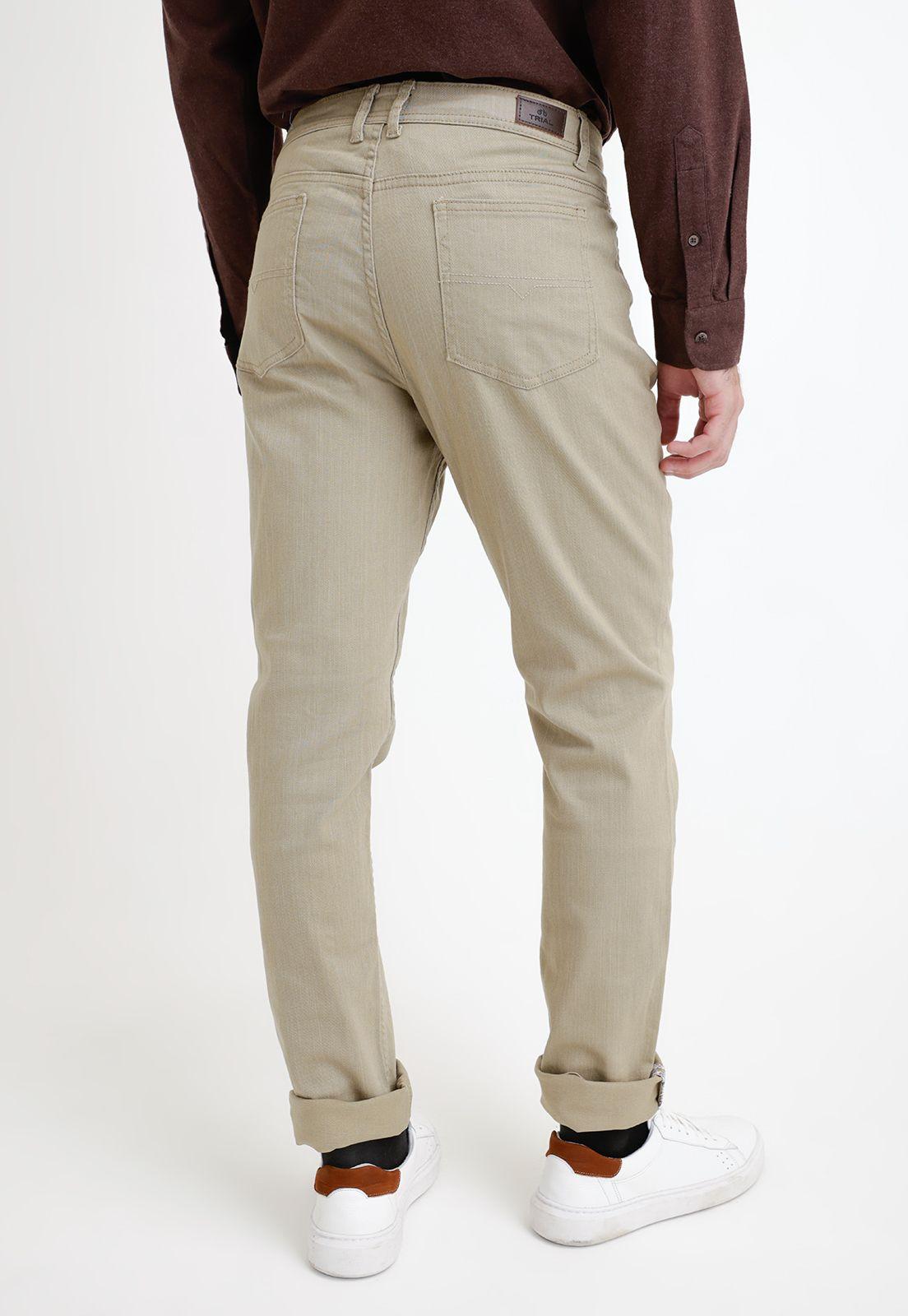 Jeans hombre Slim Fit Metropoli Algodón Beige-1