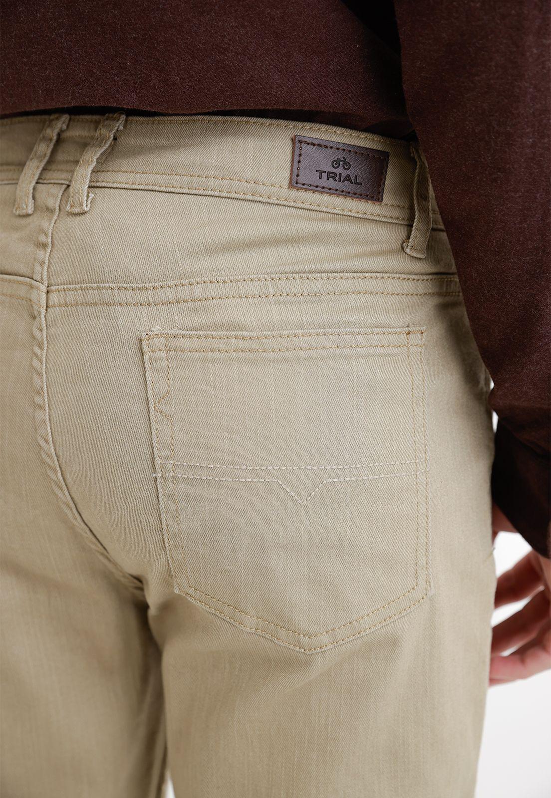 Jeans hombre Slim Fit Metropoli Algodón Beige-2