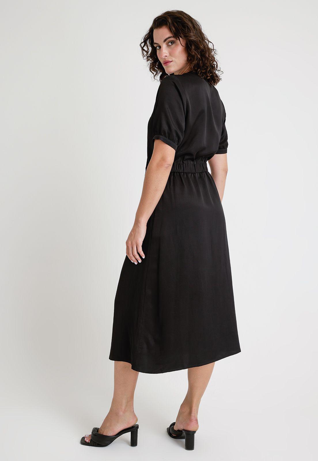 Vestido De Mujer Modelo Balos Color Negro-1