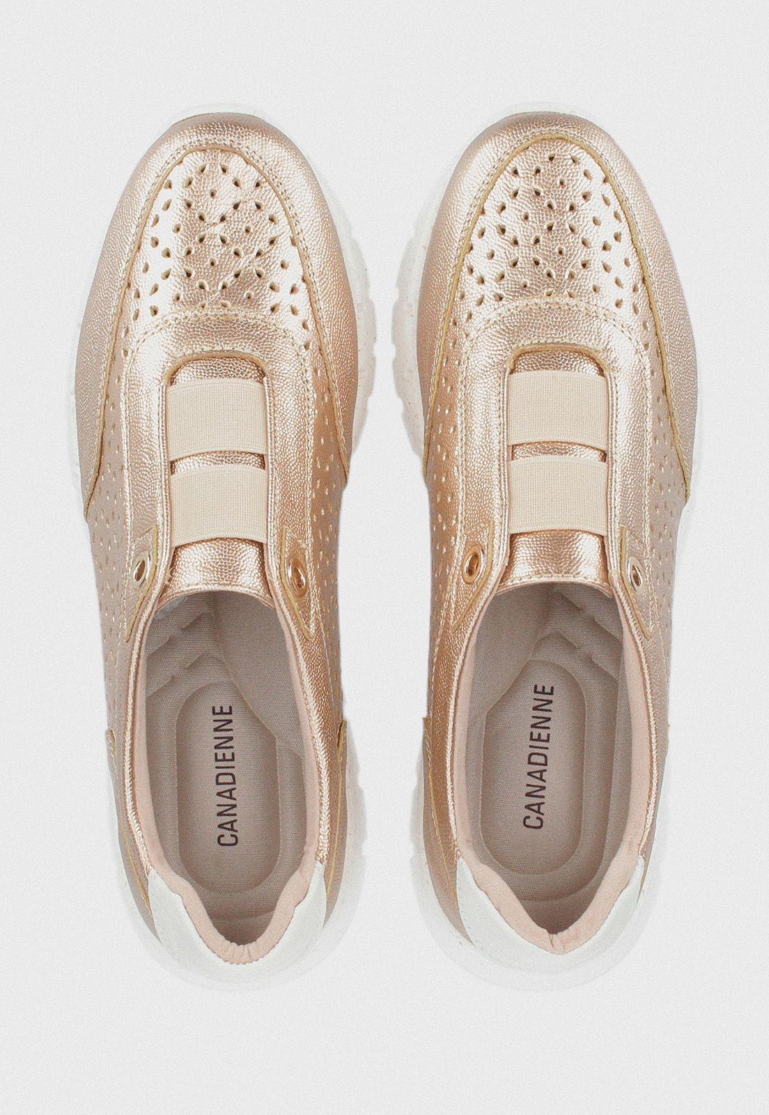 Zapatilla De Mujer Modelo Alb W 119 Color Bronce-1