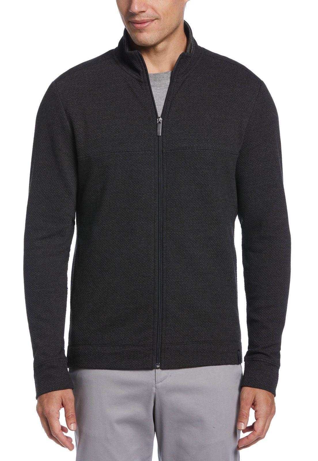 Polerón Full Zip Textura Marengo-0