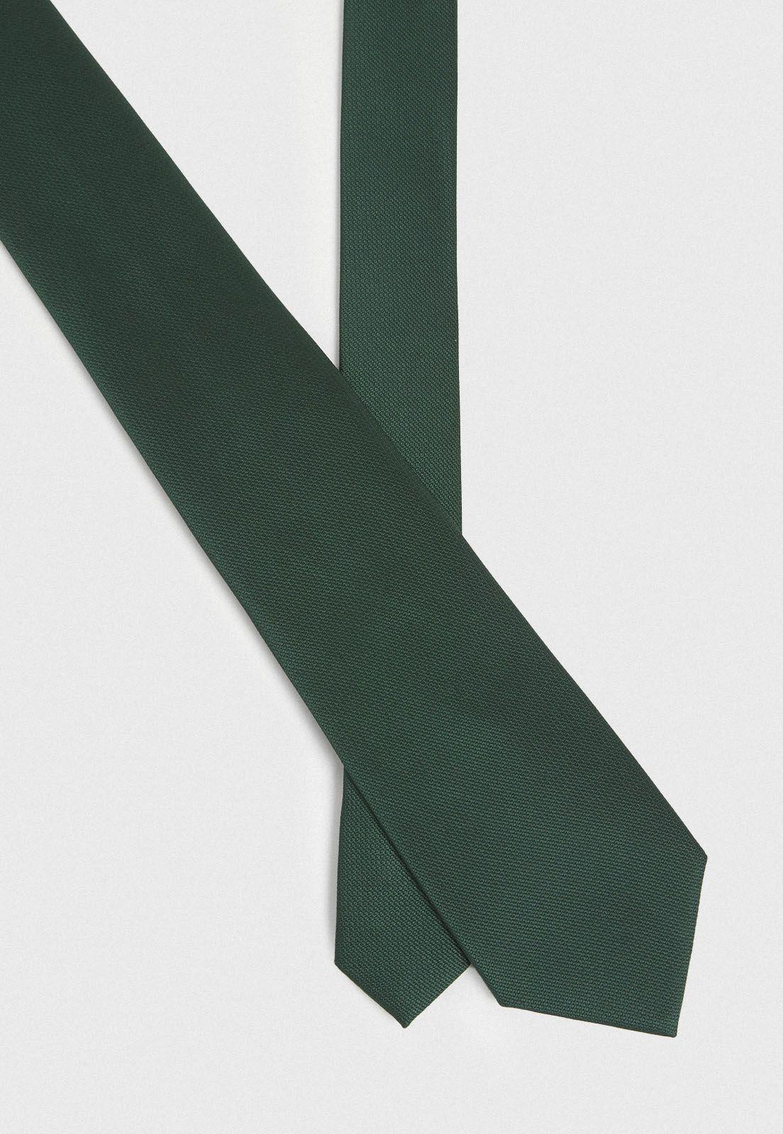 Corbata Formal Hombre Seda Diseño Travel Verde-0
