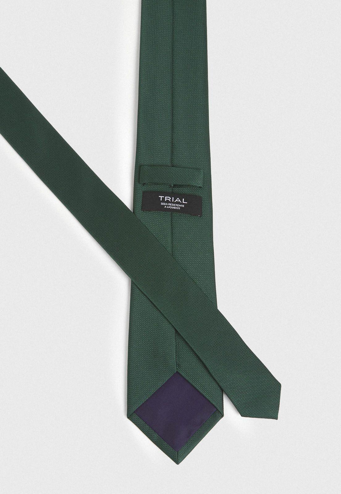 Corbata Formal Hombre Seda Diseño Travel Verde-1
