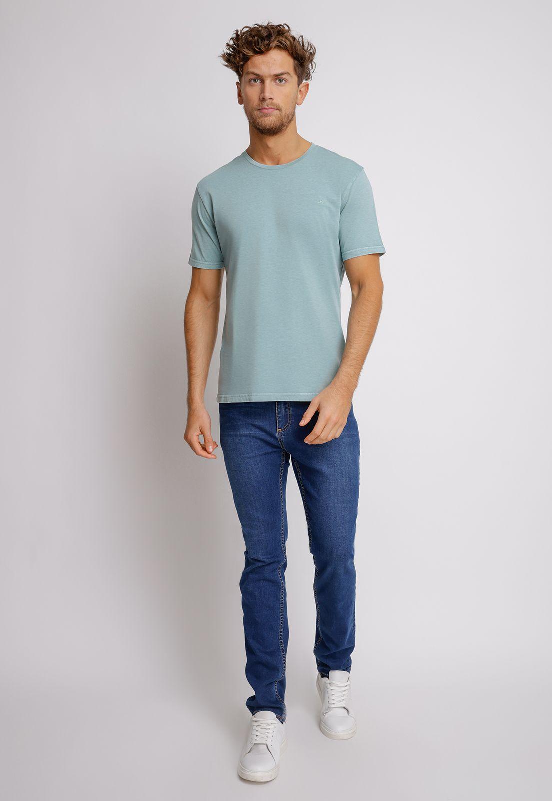 Polera Hombre Slim Fit Miklos Algodón Verde-3