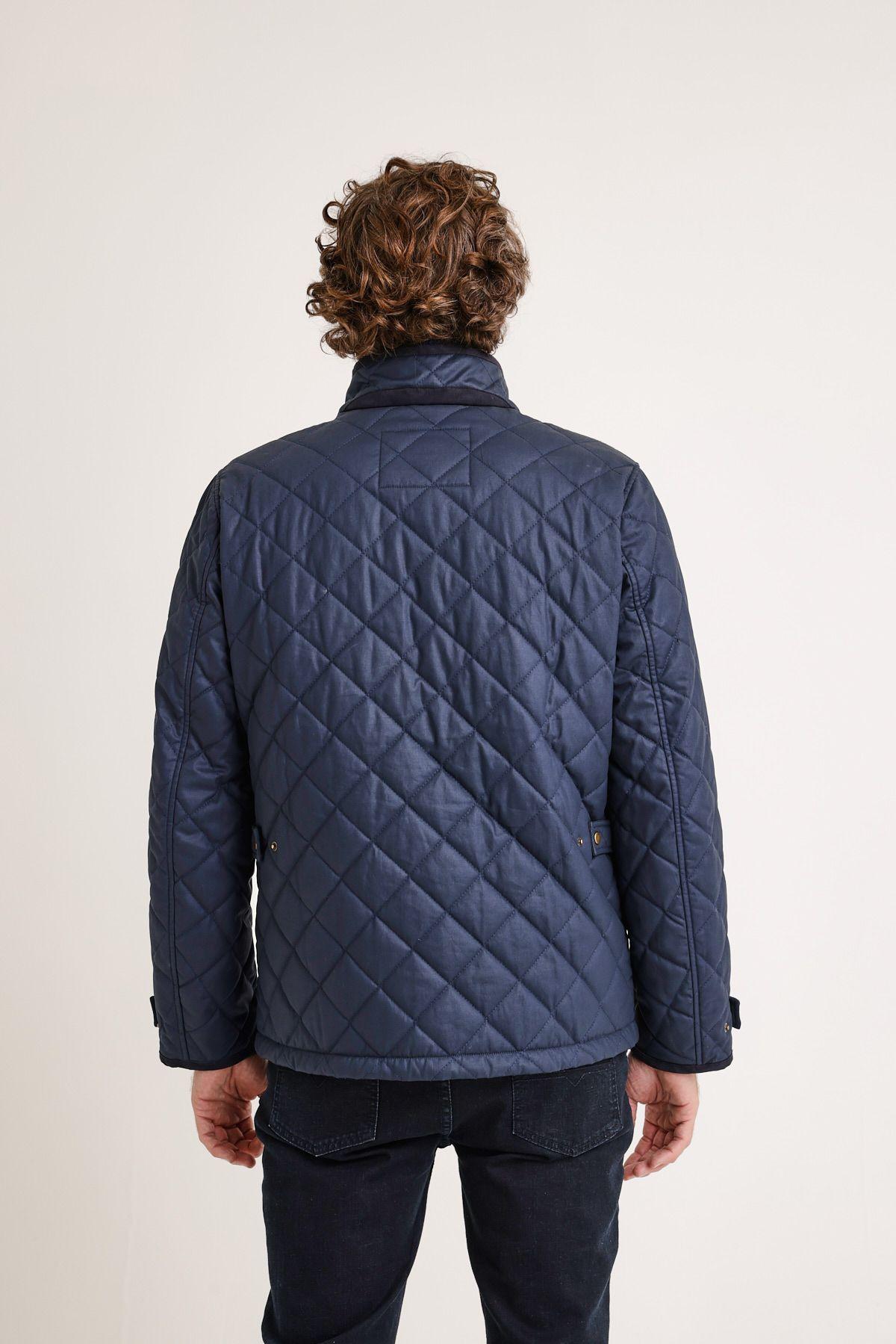 Parka hombre acolchada azul marino-1
