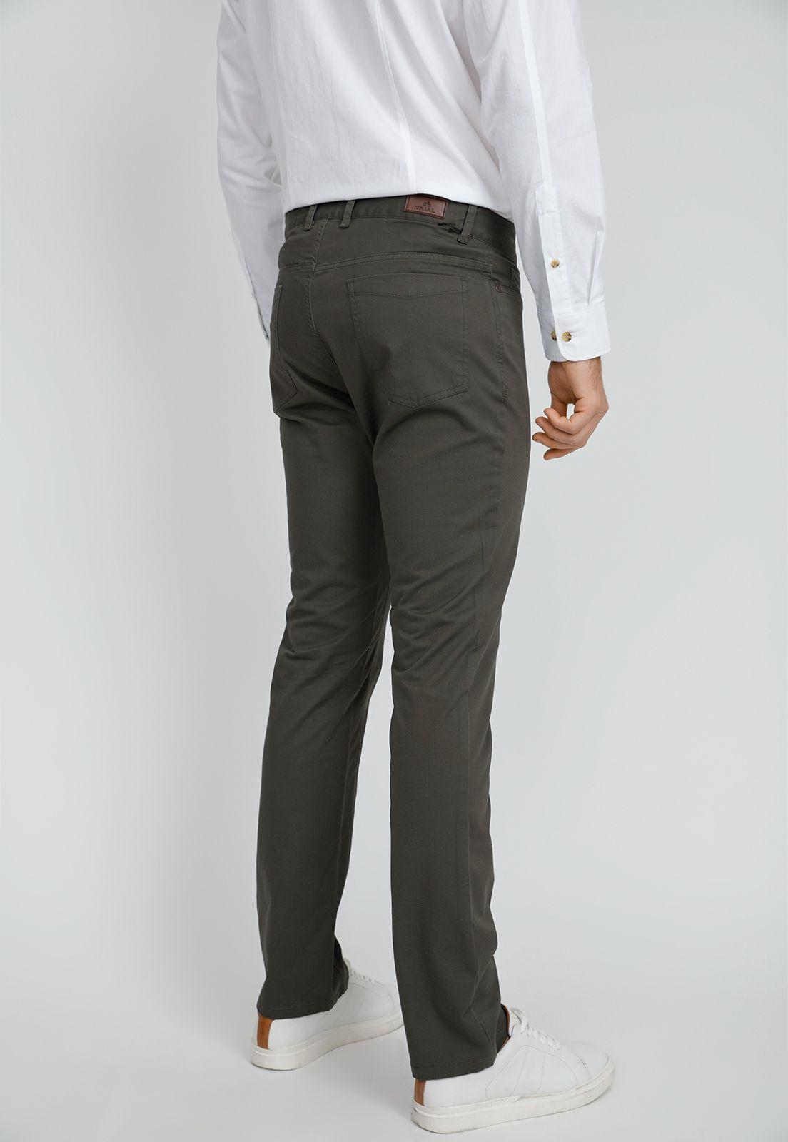 Pantalón hombre Slim Fit Vilas Algodón Petróleo-1