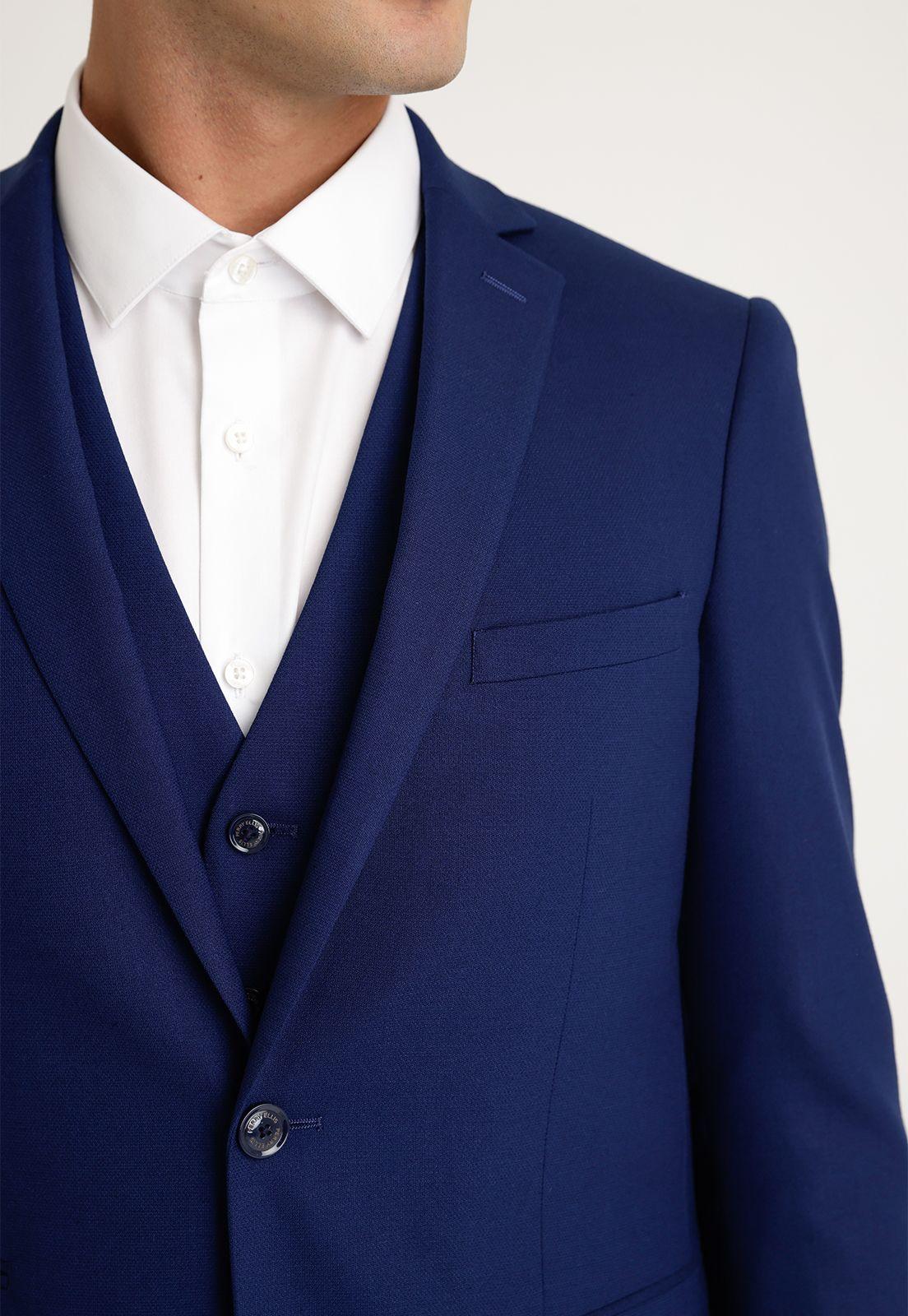 Chaqueta Hombre Traje Suit Separates Washable Azul Medio-2