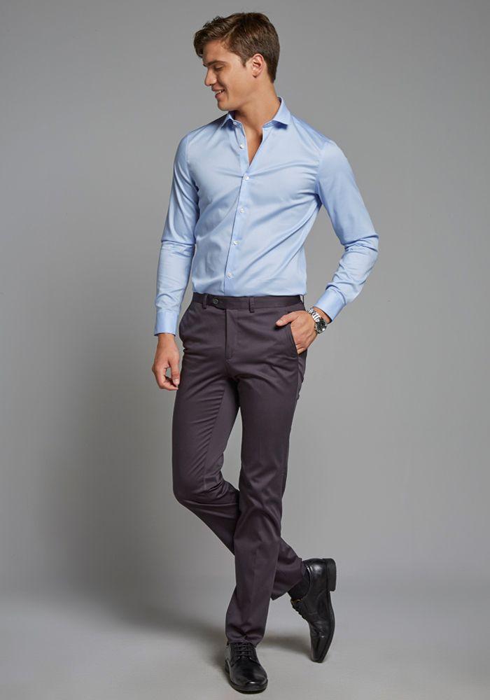 Pantalón Formal Microdiseño Gris-4