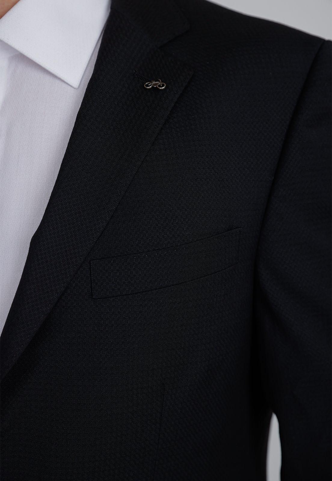 Traje Formal Hombre Slim Fit Executive   Negro Biontech (Repelente al Agua)-2