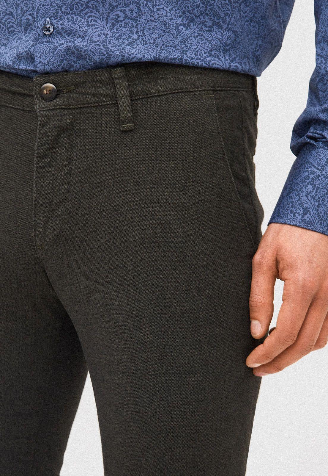 Pantalon casual Europeo Four ten Verde-2