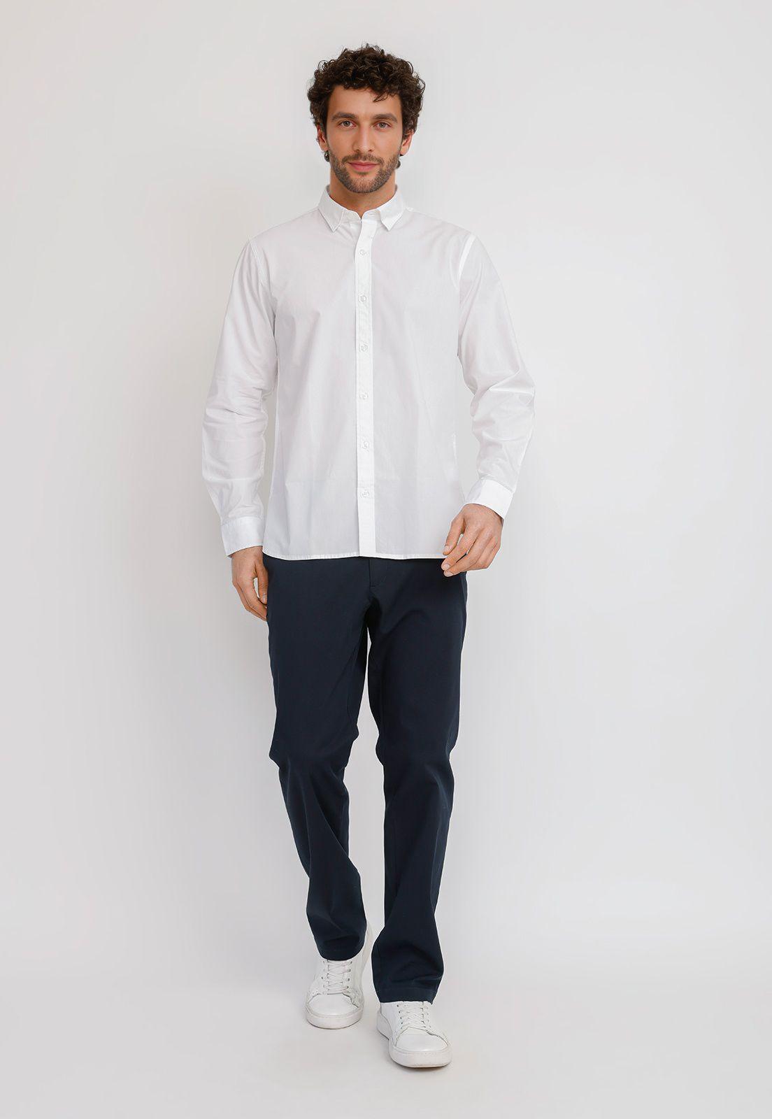 Camisa ML Hombre Basilio Blanco-3