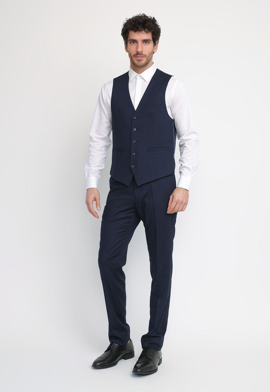 Gilet Formal Hombre Navy THE WASHABLE VEST S25-26-3