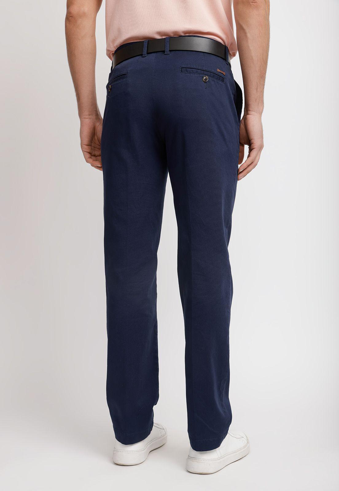 Pantalón Texturado Hombre Algodón Vulcan Azul Marino-1