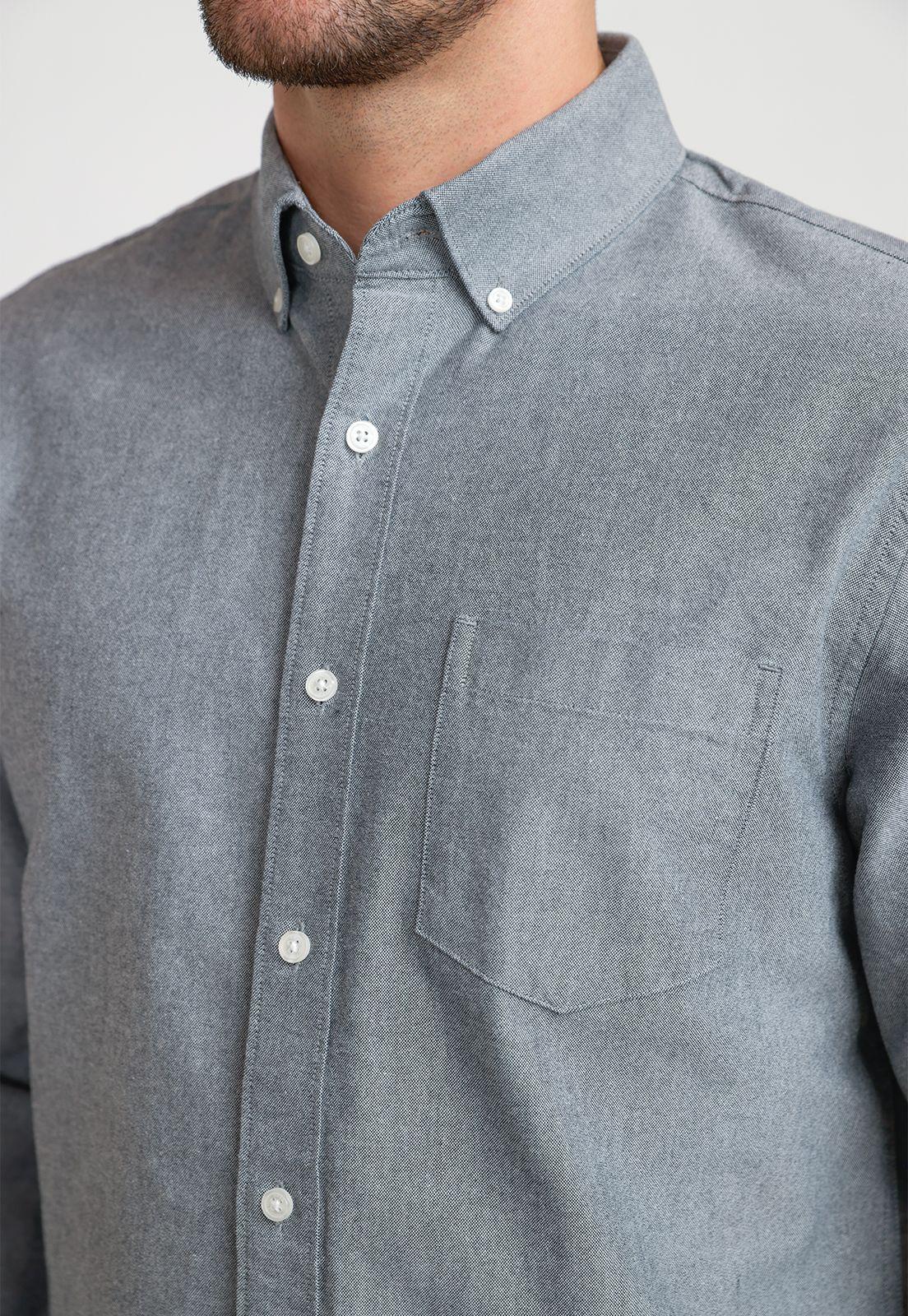 Camisa Hombre Oxford Navy-2