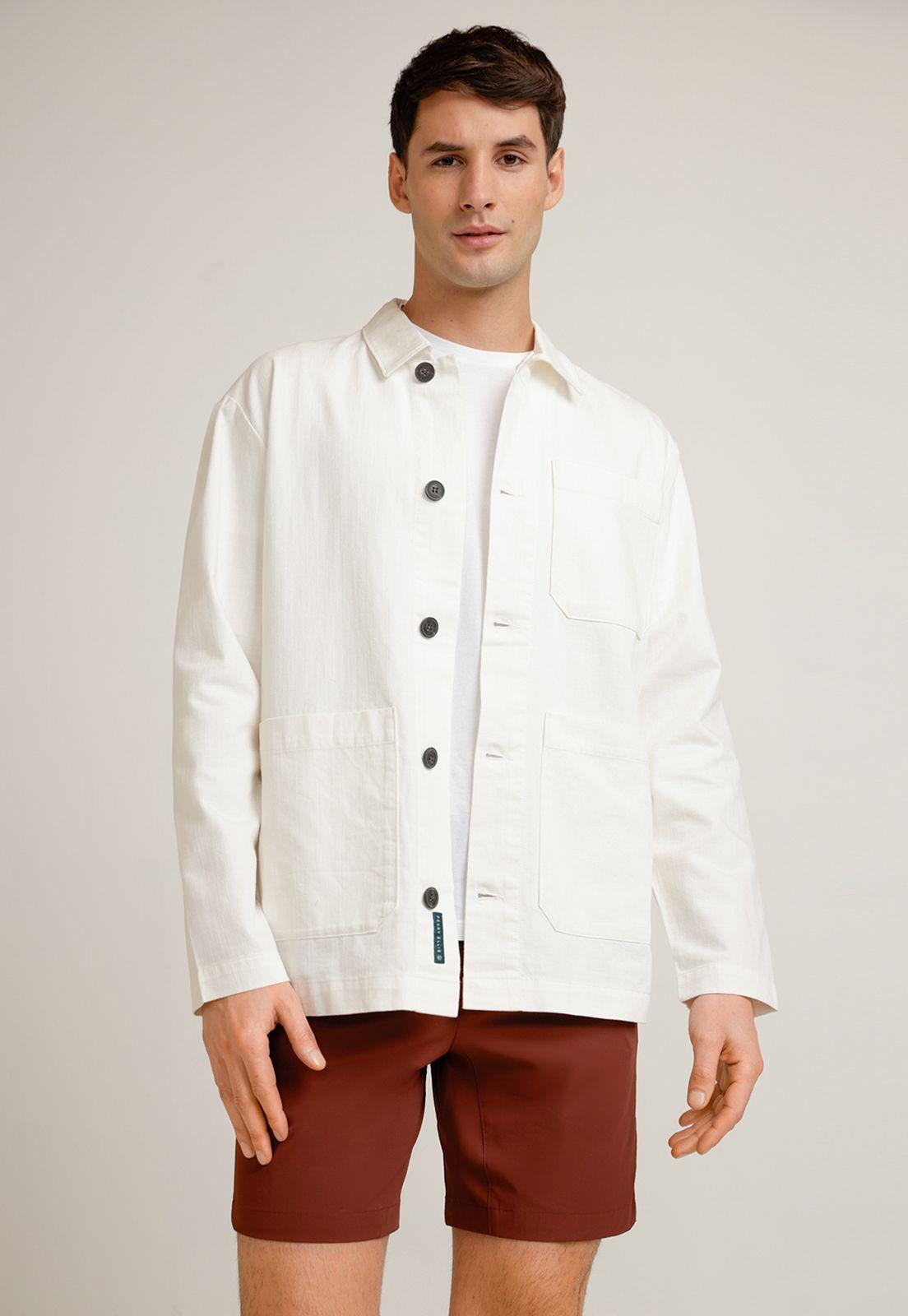 Sobrecamisa Hombre Casual Crudo-0