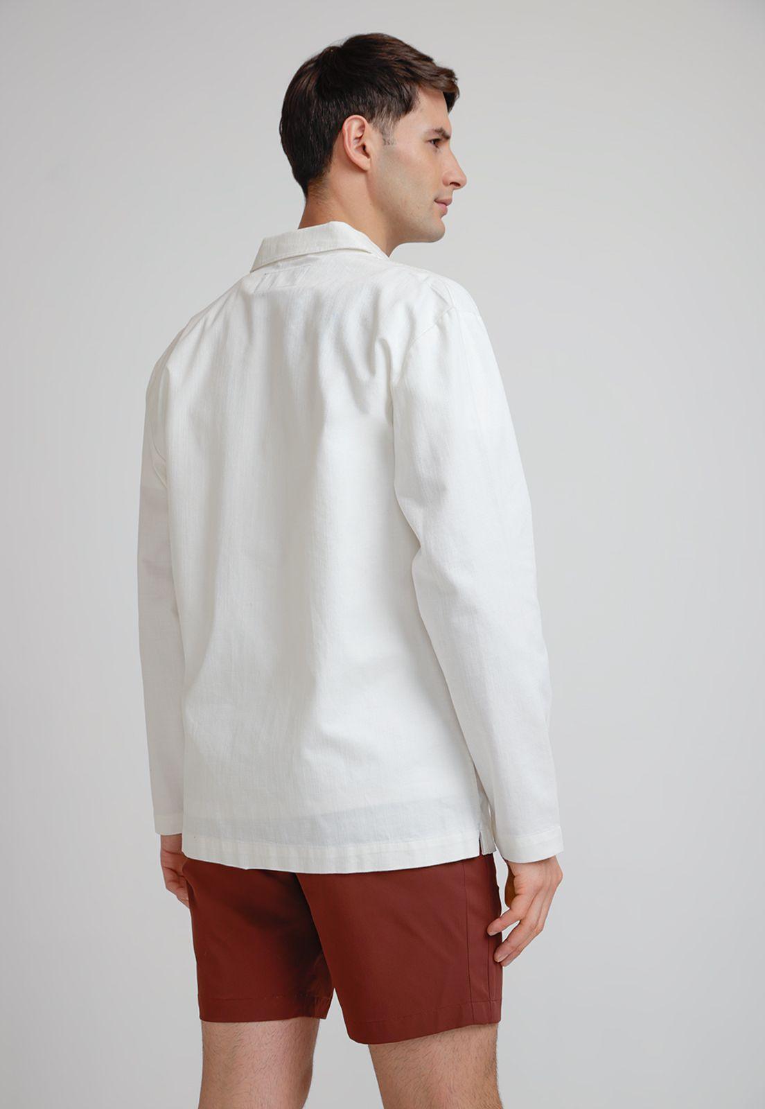 Sobrecamisa Hombre Casual Crudo-1