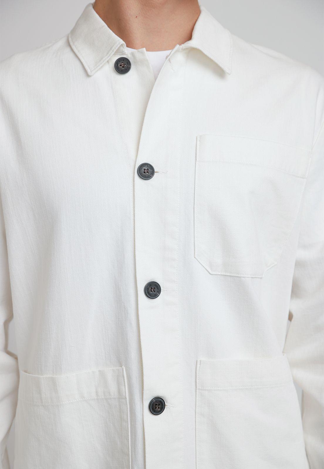 Sobrecamisa Hombre Casual Crudo-2