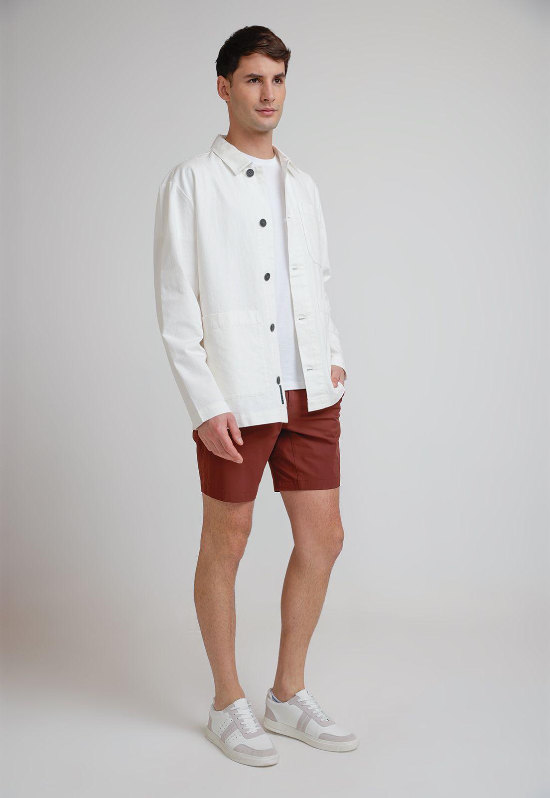 Sobrecamisa Hombre Casual Crudo-3