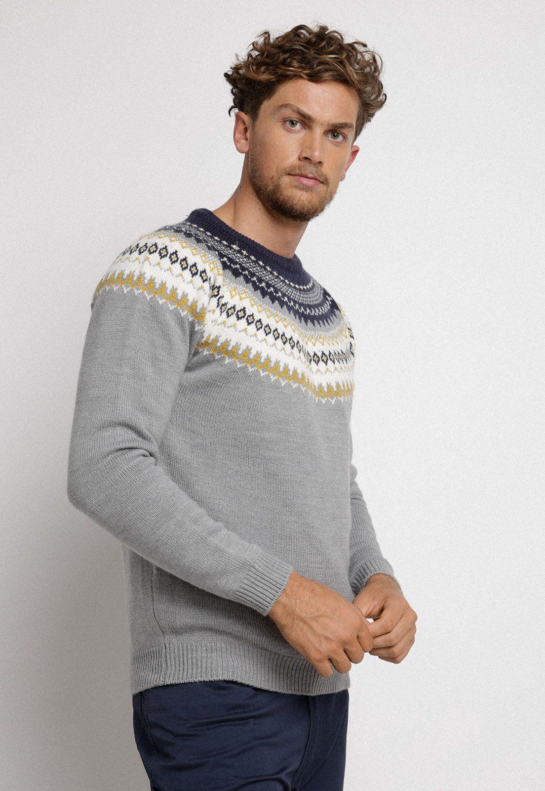Sweater Petrovich Tribal gris-0