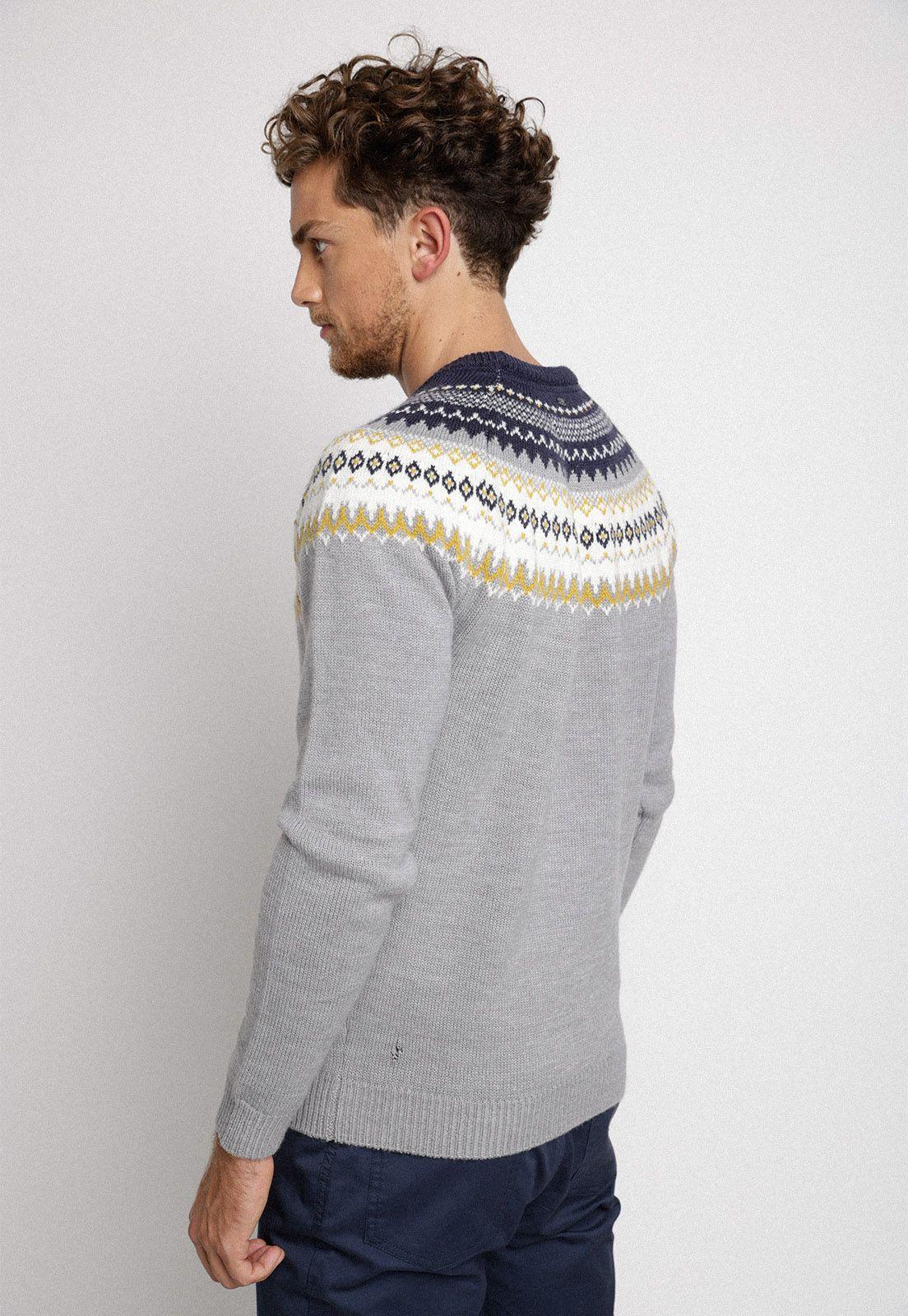 Sweater Petrovich Tribal gris-1