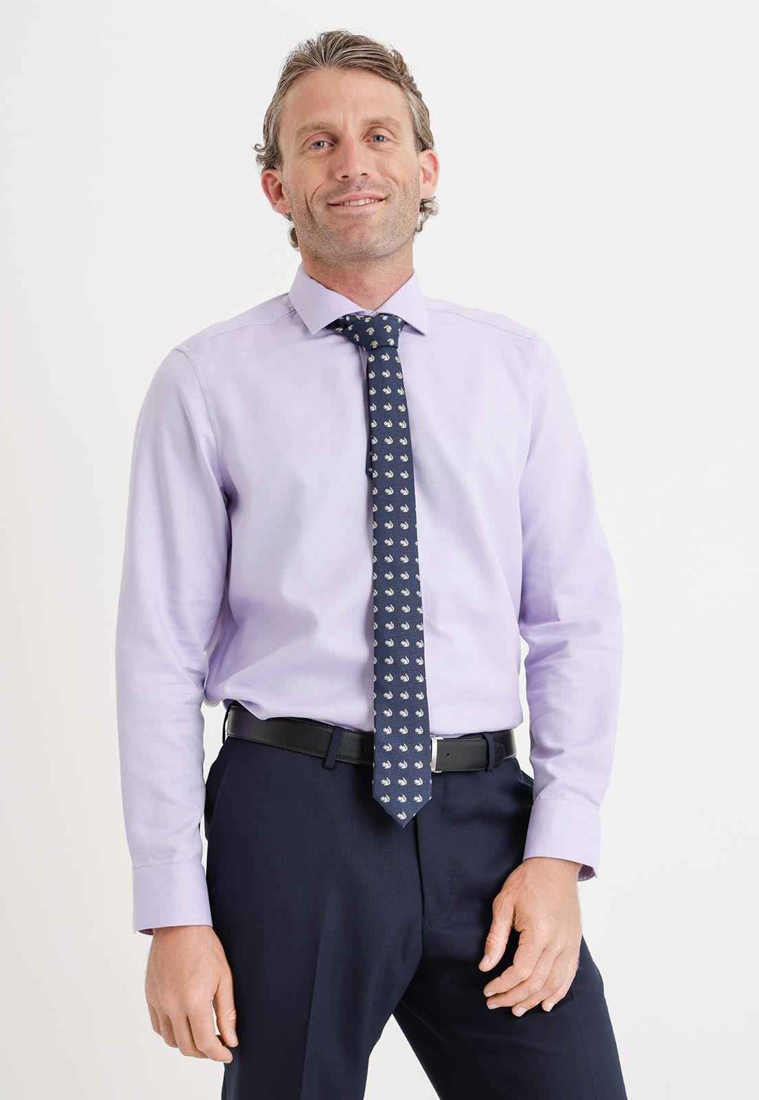 Camisa formal hombre executive lila-0