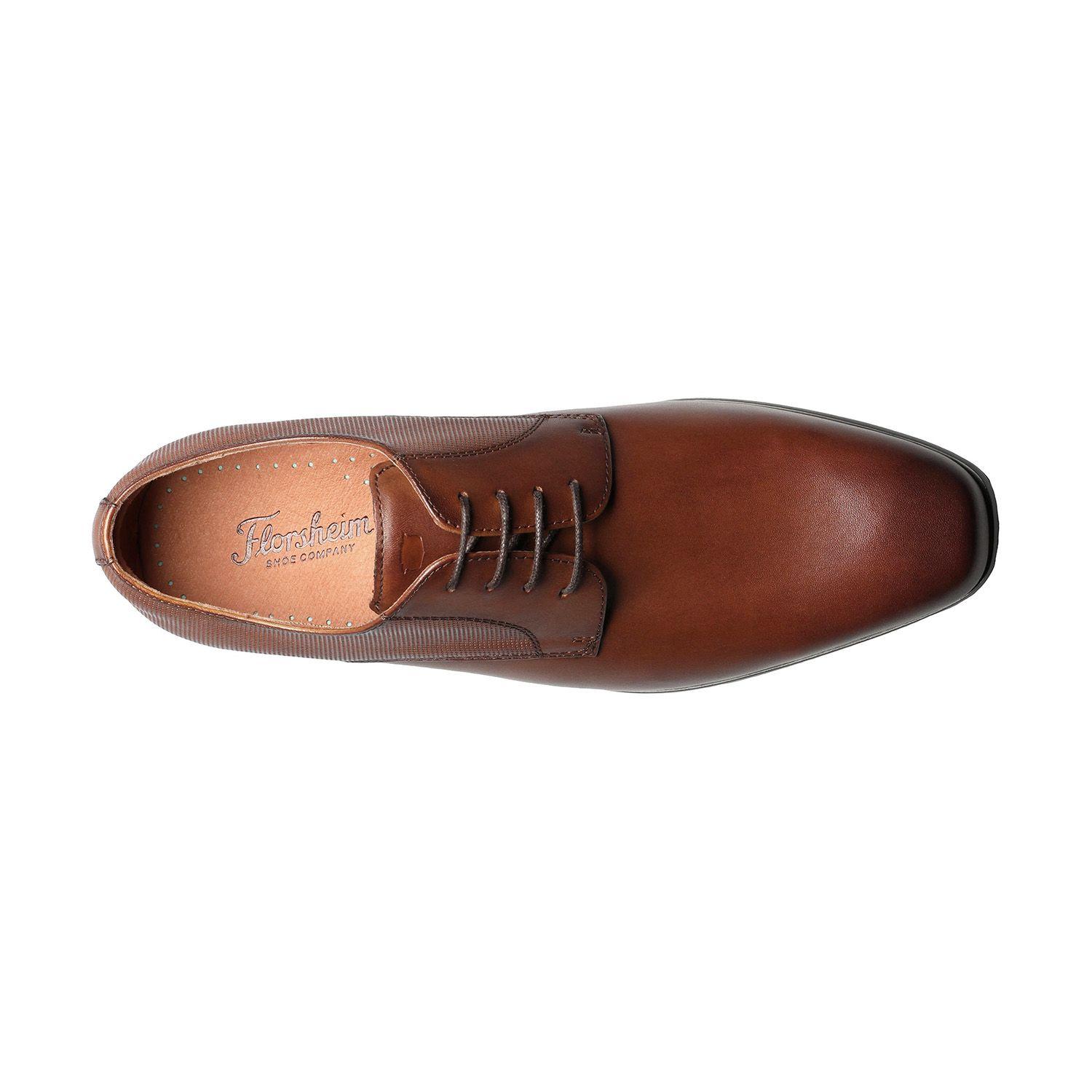 Zapatos Postino Plain Toe Cognac-5