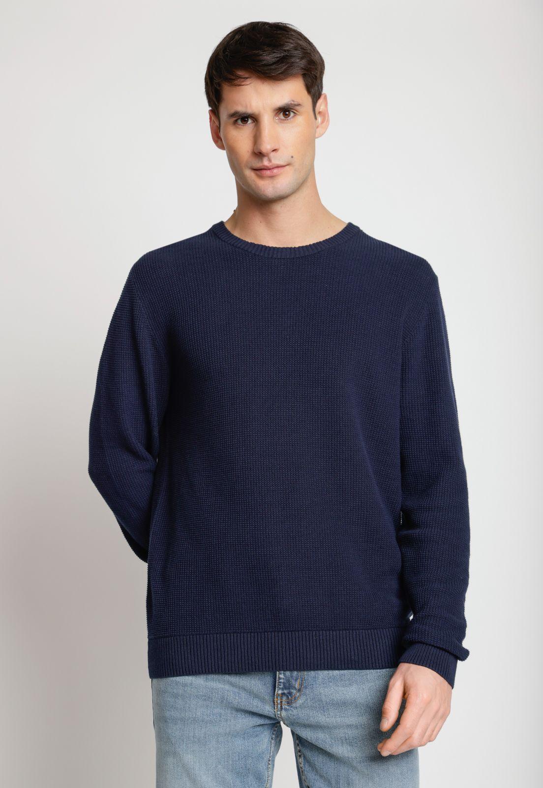 Sweater Hombre Cuello Redondo Navy-0