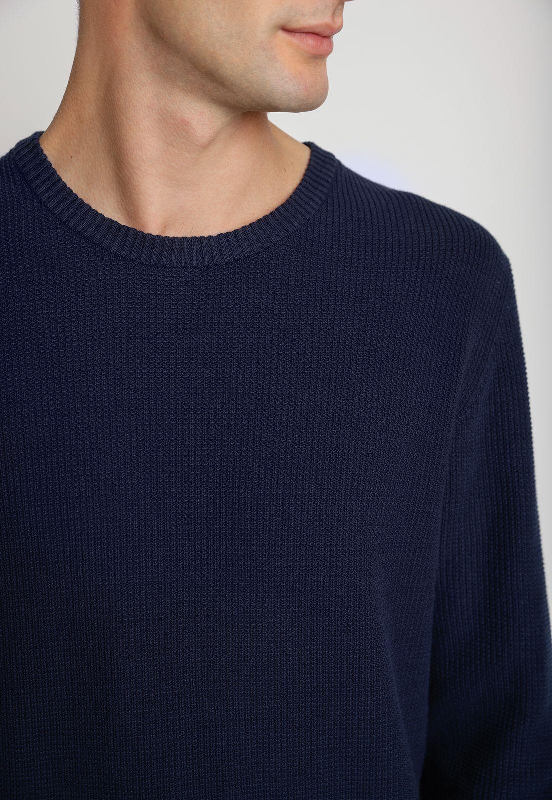 Sweater Hombre Cuello Redondo Navy-2