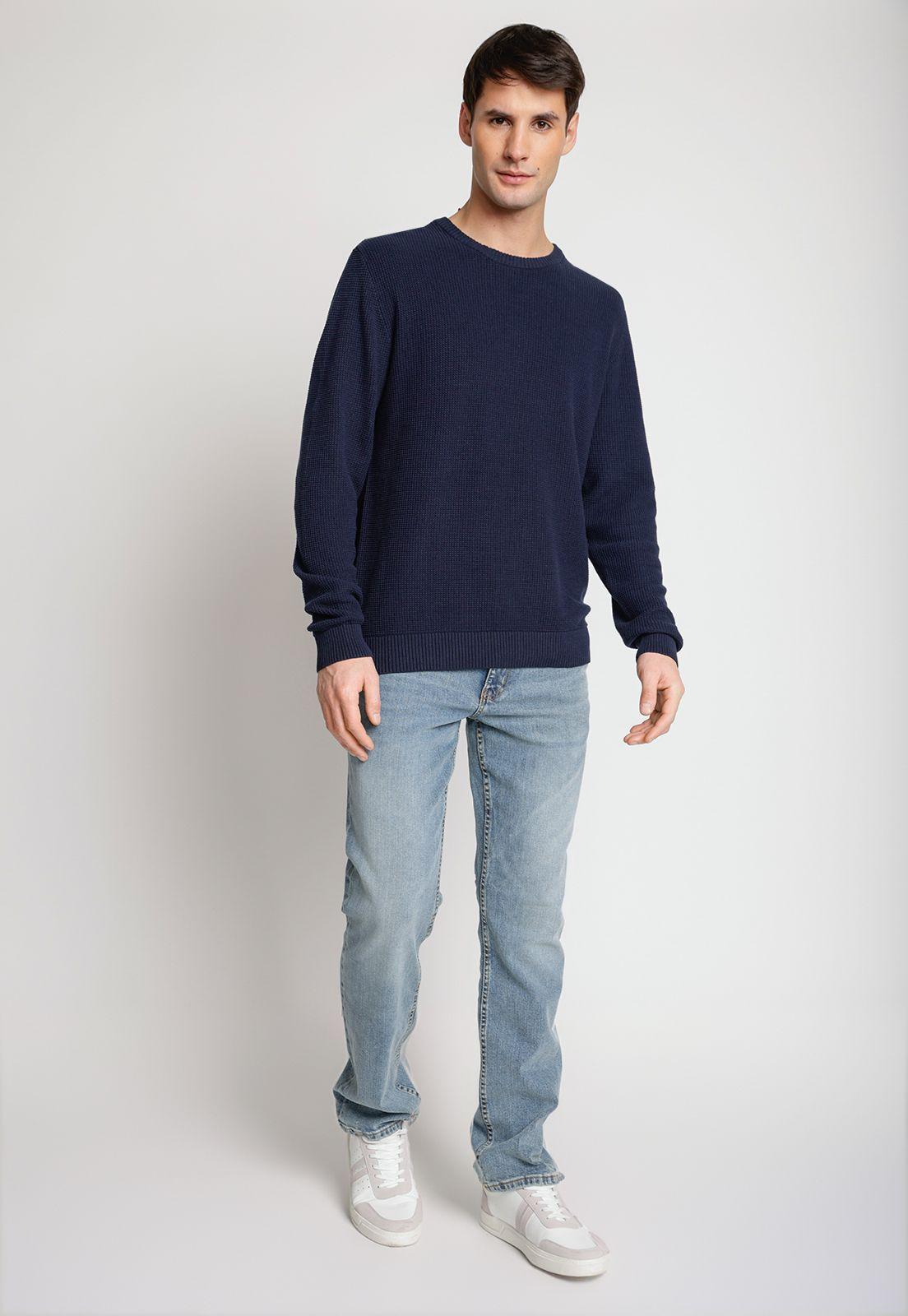 Sweater Hombre Cuello Redondo Navy-3