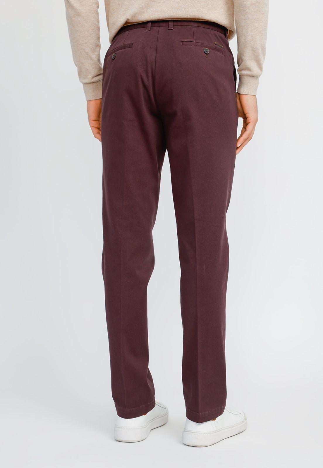 Pantalón Hombre Vinci Chino Burdeo-1