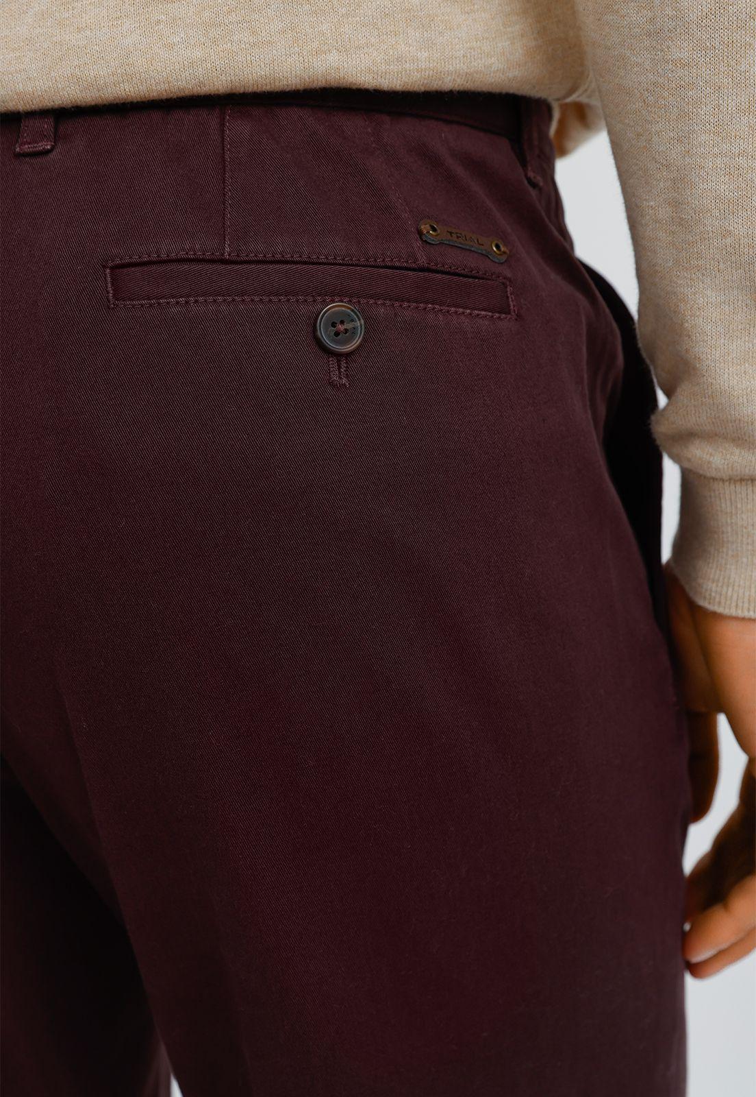 Pantalón Hombre Vinci Chino Burdeo-2